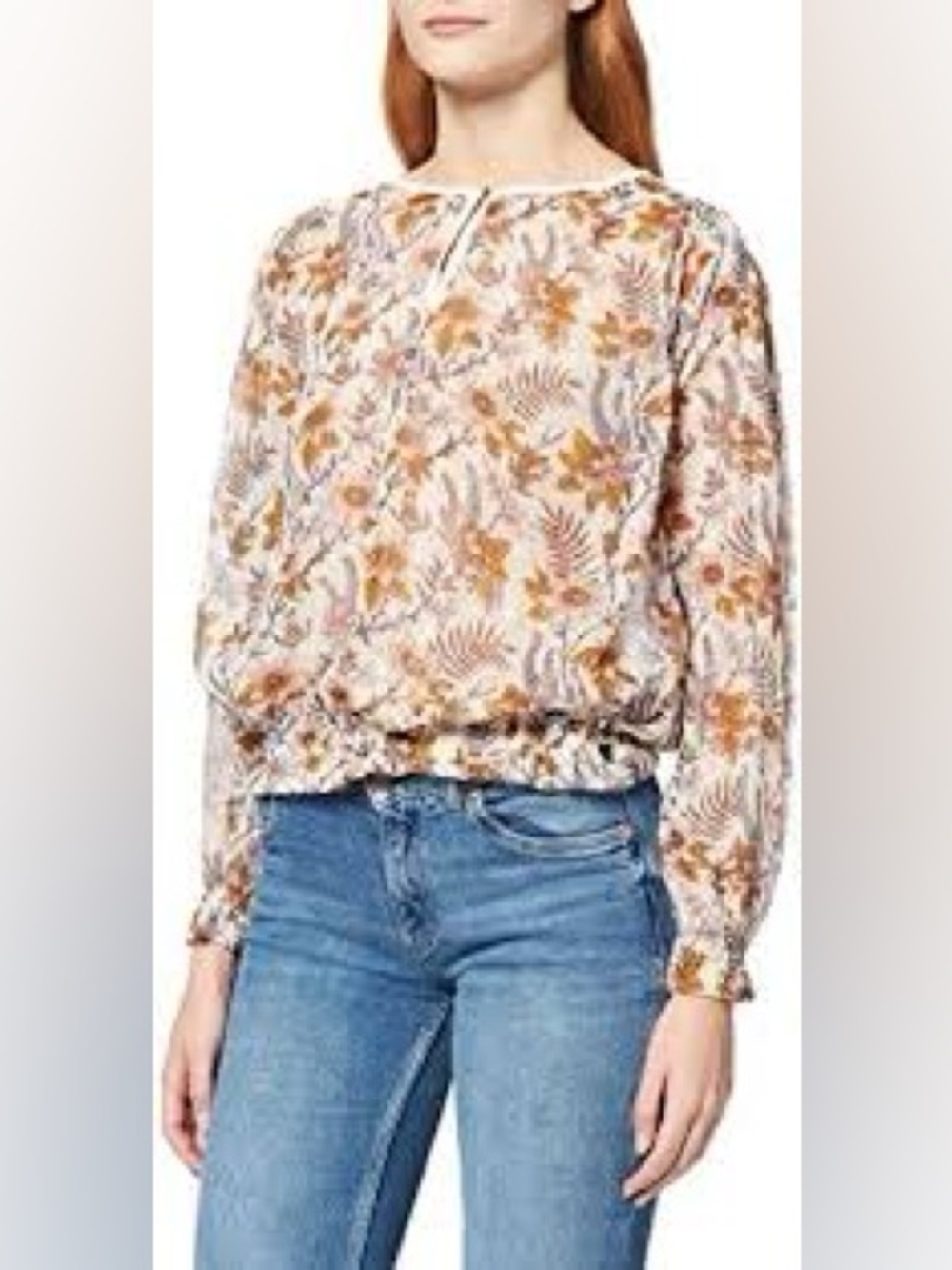 SCOTCH & SODA, the Factory floral sparkly blouse!